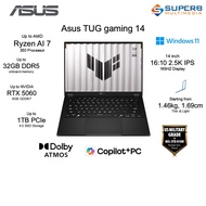 Asus TUF Gaming FA401K-MRG025W Laptop (AMD AI R7 350, 32GB RAM, 1TB SSD, Nvidia RTX5060 8GB, 14 inch