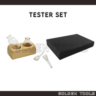 Acid Bottle &amp; THICK Touchstone Gold Test Stone Batu Uji Emas Test Kit Set