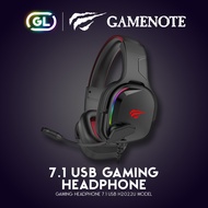 Gamenote Gaming Headphone 7.1 USB หูฟังเกมมิ่ง หูฟังเล่นเกมส์สำหรับคอมพิวเตอร์ 3D surround stereo so