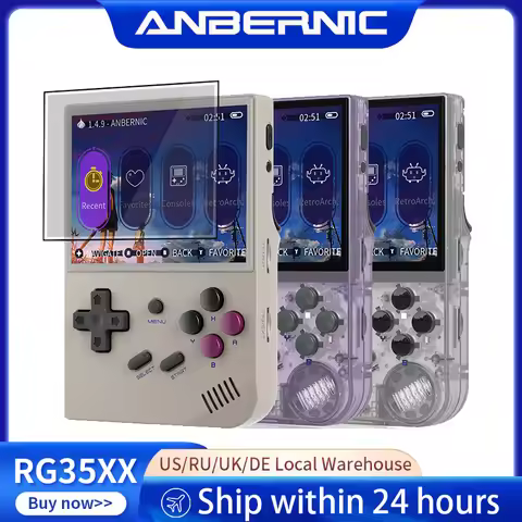 ANBERNIC RG35XX Handheld Game Console Linux System 3.5” IPS H700 Quad-core ARM Cortex-A53 Retro Vide