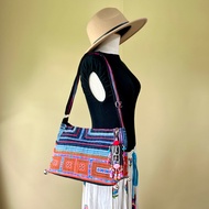 Orange Embroidered Hmong Bag