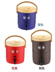 &lt;茶桶王&gt;&gt;17公升(17L) 茶桶 保溫桶 飲料桶 不鏽鋼 不銹鋼 紅/咖啡/藍色(挑戰拍賣最低價)