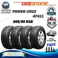 ยางรถยนต์ ขนาด 265/60R18 รุ่น AT411 ยี่ห้อ Deestone (แถมจุ๊บลม)