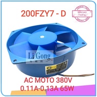 Welding machine fan motor NBC-500 200FZY7-D 380V 0.11A-0.13A 65W 22V 240V