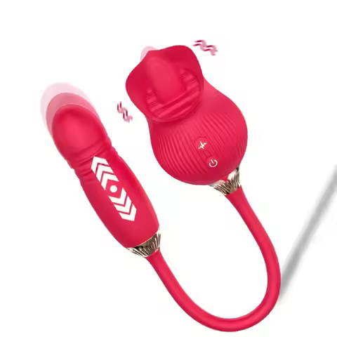 Rose Female Masturbation Vibrator Life Waterproof Multi-frequency Adjustable Strong Suction Automati