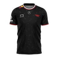 LoL 2025 T1 Uniform Jersey Men Esports Gaming Short Sleeve Tees