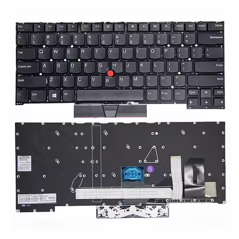 Black Color US Keyboard For Lenovo ThinkPad P1 Gen1 Gen2 Gen3 T490S T495S T13s X1 Extreme 1st 2nd ge