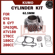 62.5mm CYLINDER KIT FOR GY6 B GY7 170CC 180CC 200CC 1P63QML ATV180 MOTORCYCLE ENGINE SET 4 STROKE
