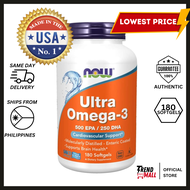 Now Foods - Ultra Omega-3 500 EPA/250 DHA - 180 Softgels