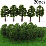 【2026HOT】20Pcs 8CM Mini Model Trees Micro Landscape Decor Train Layout Accessories DIY