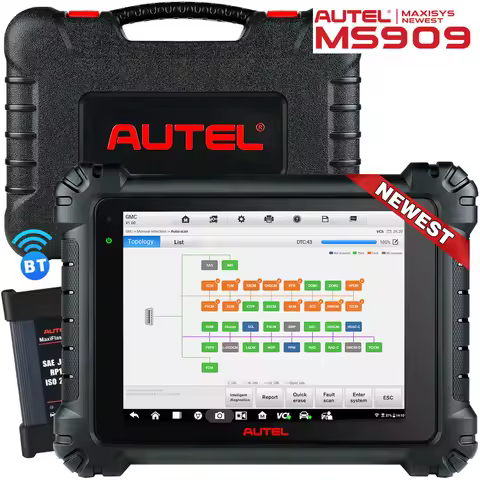 Newest Autel MaxiSys MS909 Automotive Scan Tool,36+ Service with Intelligent Diagnostic Tool,J2534 E
