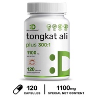 [ ของแท้!!! โปรดระวังของปลอม ] Tongkat Ali 1100mg Per Serving รองรับ อาหารเสริมผู้ชาย  60/120 แคปซูล