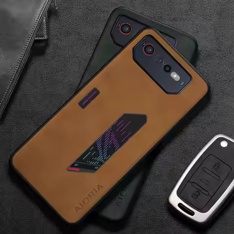 for Asus ROG Phone 6 7 8 9 Pro Case Capa Fashion PU Leather Phone Case for asus rog phone 9 pro coqu