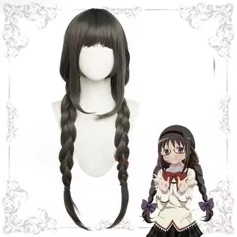 Anime Puella Magi Madoka Magica Akemi Homura Cosplay Wig Women Synthetic Wigs Halloween Carnival Chr