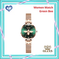 OLEVS Women Original Watch Waterproof Stainless Steel Trendy Casual Jam Tangan LOV