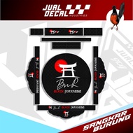 ready Stiker Decal Tebok Murai Batu BNR Black Japanese Kevlar Series