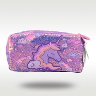 children's pencil case Purple white cloud unicorn Hedgehog clutch bag girls cool kids storage statio