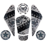 สติ๊กเกอร์แท๊งค์น้ำมันมอเตอร์ไซค์3D สำหรับ Honda Rebel CMX 1100 REBEL500 REBEL300 CMX 500 CM500 CM30