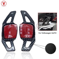 Carbon Fiber Car Steering Wheel Shift Paddle For Volkswagen VW Golf 8 Mk8 B8 MK7 CC TIGUAN L Teramon