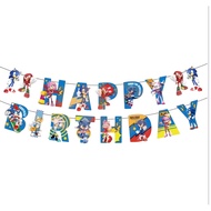 SUPER SONIC HAPPY BIRTHDAY BANNER