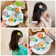 C-05 Super Cute Pastel Colored Flower Hair Clip (1 Piece) Fashion Korean Style