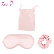 Salorie Eye Mask for Sleeping Relax Sleeping Eye Mask+Satin Simple Hair Ring Head Rope+Storage bag