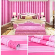 Pink Striped Wallpaper Aesthetic Wall Wallpaper [M2M WALLPAPER] Pink Wall Wallpaper 8M Aesthetic Liv