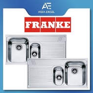 FRANKE AMX651 LEFT / RIGHT DRAINER STAINLESS STEEL DOUBLE BOWL KITCHEN SINK