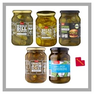 Coles Pickled Condiments 500g | Burger Pickles | Dill Gherkins | Bread & Butter | Jalapeno | Sweet S