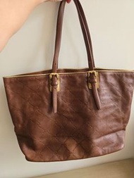 Longchamp 皮革大旅行袋