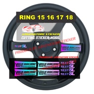 Sticker velk te37 sicker Sticker velk volk rays racing rays energy te37 ring 15 16 17 18 color holog