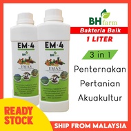 EM4 - (1 Liter) TERBAIK UNTUK PENTERNAKAN, PERTANIAN DAN AKUAKULTUR Effective Microorganism 4 Bakter