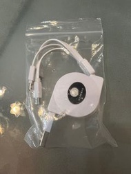 3接頭伸縮數據線充電線/3 connector retractable data cable charging cable