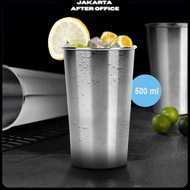 HOSPORT Korean Stainless Steel Single Wall Glass 500ml - H13