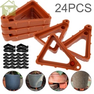 24 Pcs Plant Pot Feet Invisible Flower Pot Risers Triangle Pot Lifters Supports Stackable Potted Plant Stand Durable Flower Pot Rack SHOPABC7989