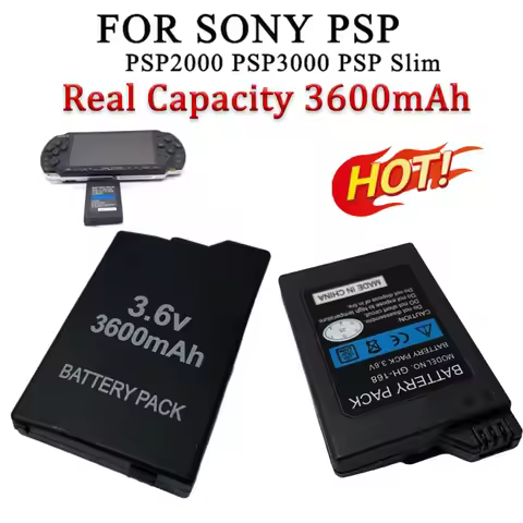 Psp S360 S110 Battery 3.6V 3600mAh for Sony Psp3000 Psp2000 PSP 2000 3000 2001 3004 Portable Console