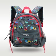 Australia smiggle original children's schoolbag baby shoulder backpack boys cute engineering car kawaii1-4 years old 11 inches