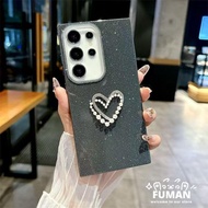 New 3D Pearl Love Heart Glitter Phone Case For Vivo Y29 Y29S Y28E Y28S Y28 Y27 Y27S Y22 Y22S Y19 Y19
