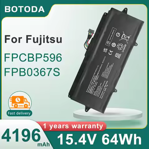 BOTODA FPCBP596 FPB0367S Laptop Battery 15.4V 64Wh-4196mAh For Fujitsu LifeBook U9312 U9313 U9413/MX