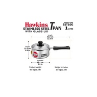 HAWKINS 1L STAINLESS STEEL T-PAN WITH LID (SST10G)