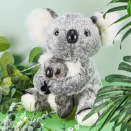 Skylety Stuffed Animal Koala Bear 2 Pieces Mum Koala Hold Little Koala Plush Toy Soft Koala Stuffed