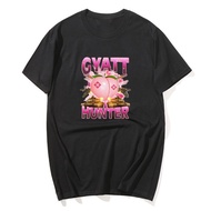 Gyatt Hunter Funny Meme T-Shirt Men Women Fashion Vintage Short Sleeve T-shirts 100% Cotton Casual O