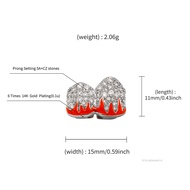 Rhinestone Setting Tooth Grill Teeth Caps Shiny Rhinestones Tooth Grillz Cap Body Jewelry for Women