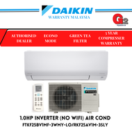 DAIKIN AIR COND 1.0 HP R32 INVERTER (NO WIFI) FTKF-25BV1MF-3WMY-LF /RKF25AV1M-3SLY