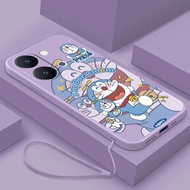 Vivo Y05 Y11d Y21 5G Y31d Funny Doraemon Case Durable Shockproof Premium Rubber Casing Soft Cover