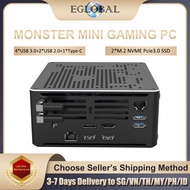 Eglobal Gaming Mini Desktop Computer Intel Xeon E-2286M Windows11 Mini PC Max 64G DDR4 RAM 2TB NVME SSD Gaming Small PC Desktop Computer Laptop