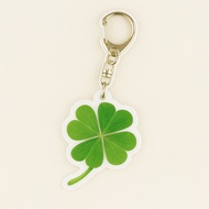 Lucky 4-leaf clover keychain for exams makes an extremely meaningful gift