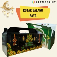 1 PCS HARI RAYA BOX/Kotak Balang Kuih Raya/AIDILFITRI Box/Raya Box/Iftar Ramadhan Box/Bag Kuih Raya