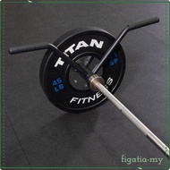 [FigatiaMY] Versatile Barbell Training Handle Double Grip Steel Gym Attachment Fitness Grip Bar for 