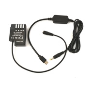 Dummy Battery DMW-BLF19 DMW-AC8 with DMW-DCC12 DC Coupler USB Type C Connector for Panasonic GH3 GH4